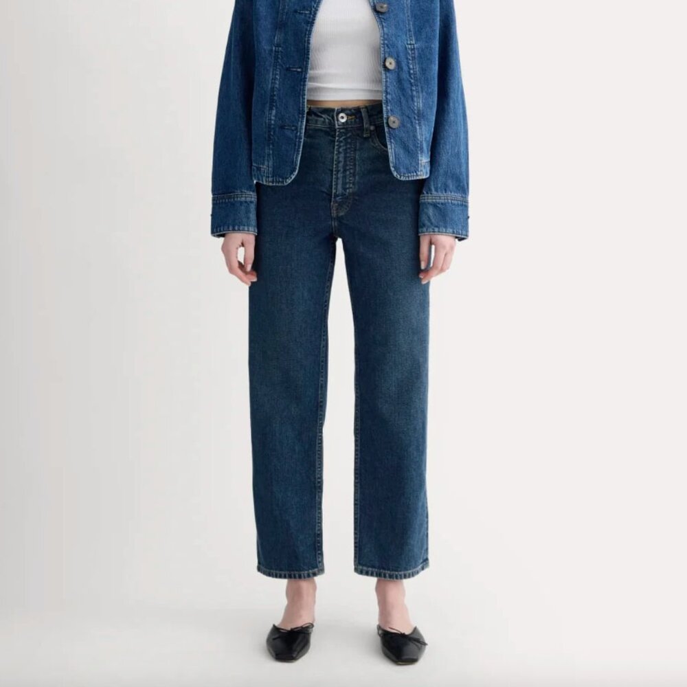 NWT Womens Everlane The Way-High Jean 2.0 | Dark Indigo | Size 27 | 27.5” Inseam